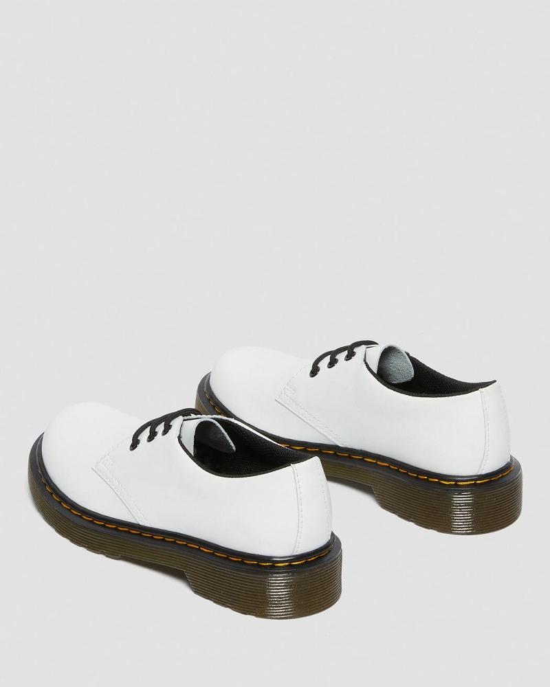 Dr Martens Junior 1461 Leren Kanten Up Schoenen Kinderen Wit | NL 101HAP